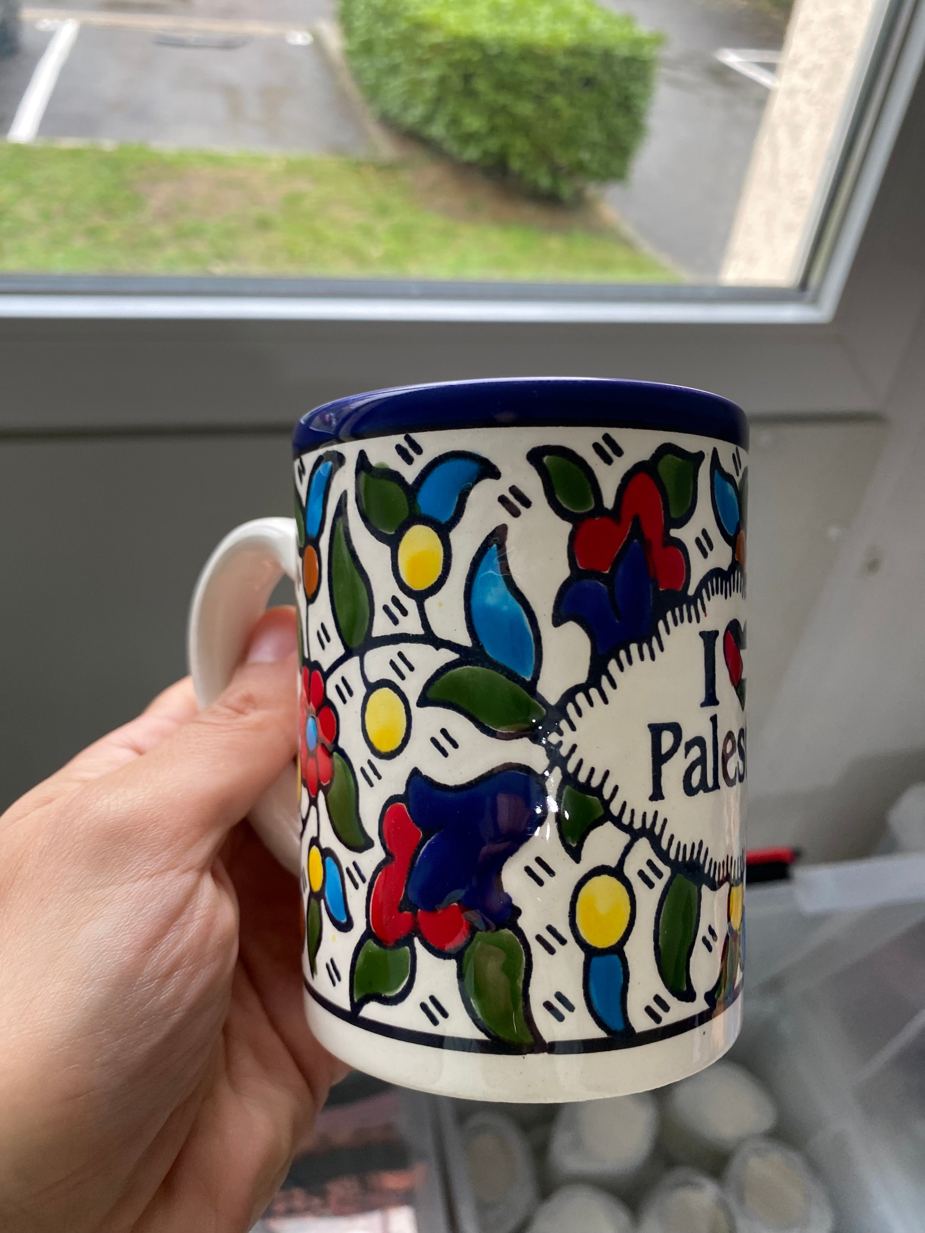 Tasse en céramique fait main – 10 cm, l ❤️ Palestine