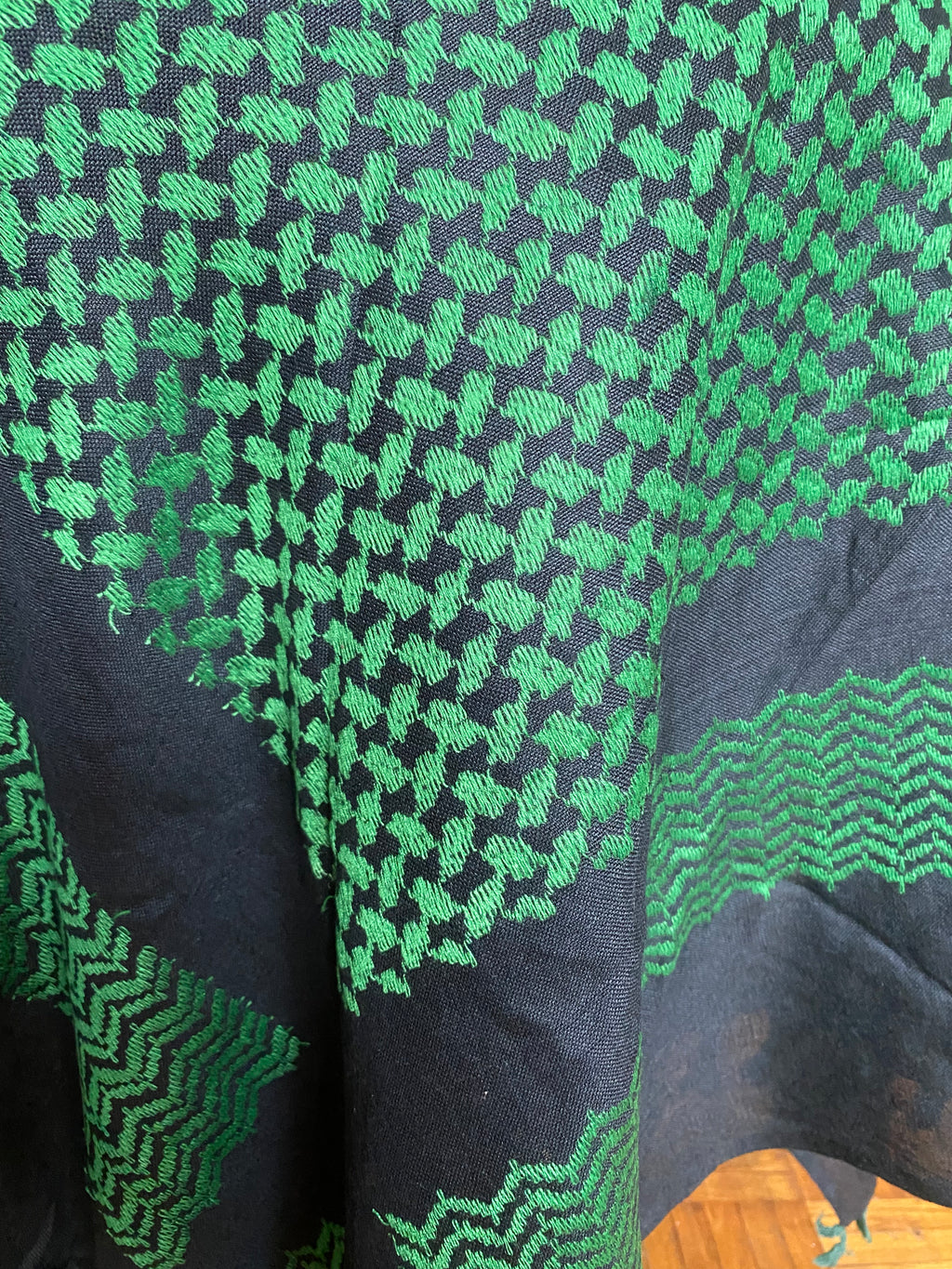 Kiffieh authentique noir / couleur