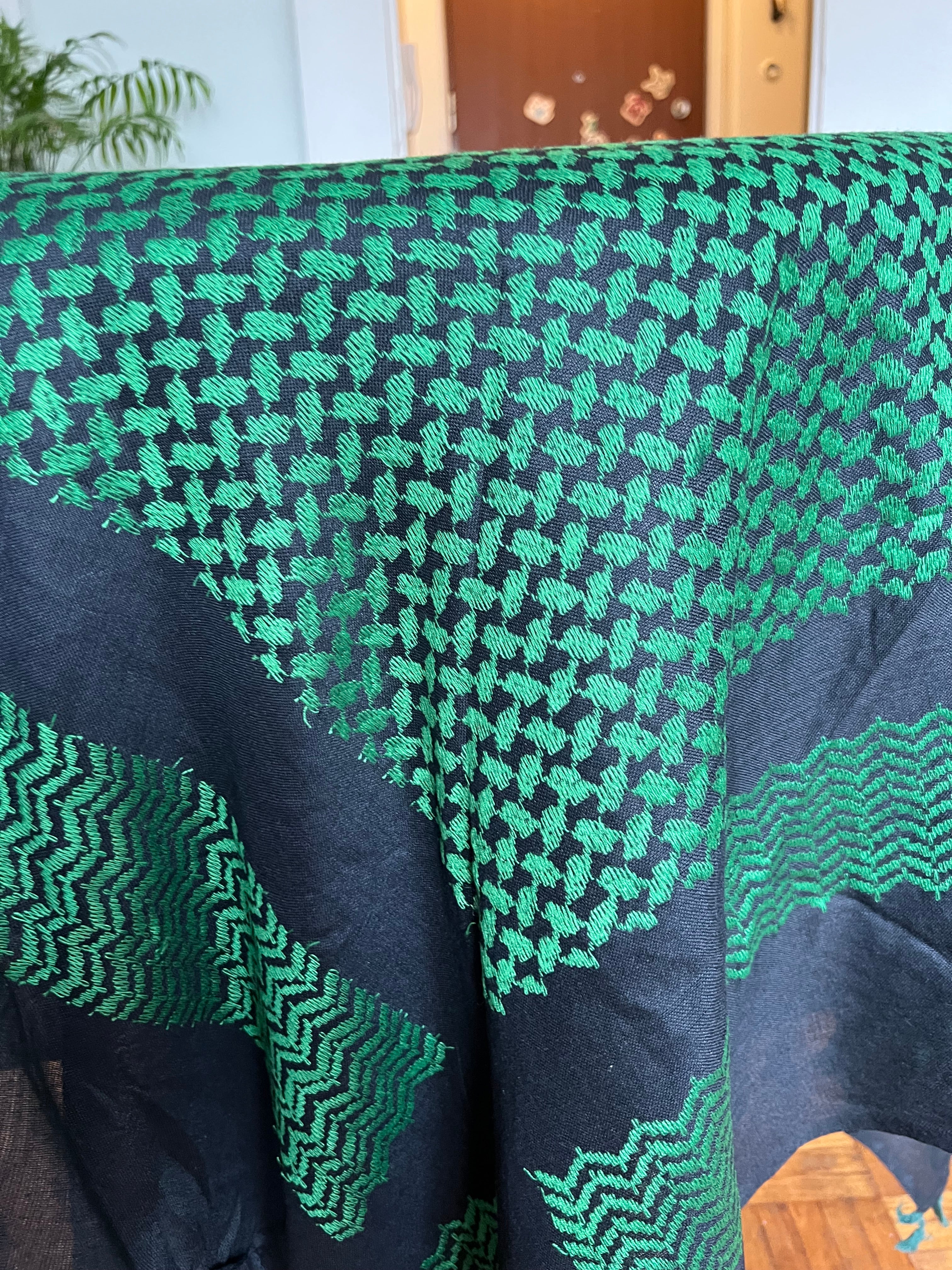 Kiffieh authentique noir / couleur