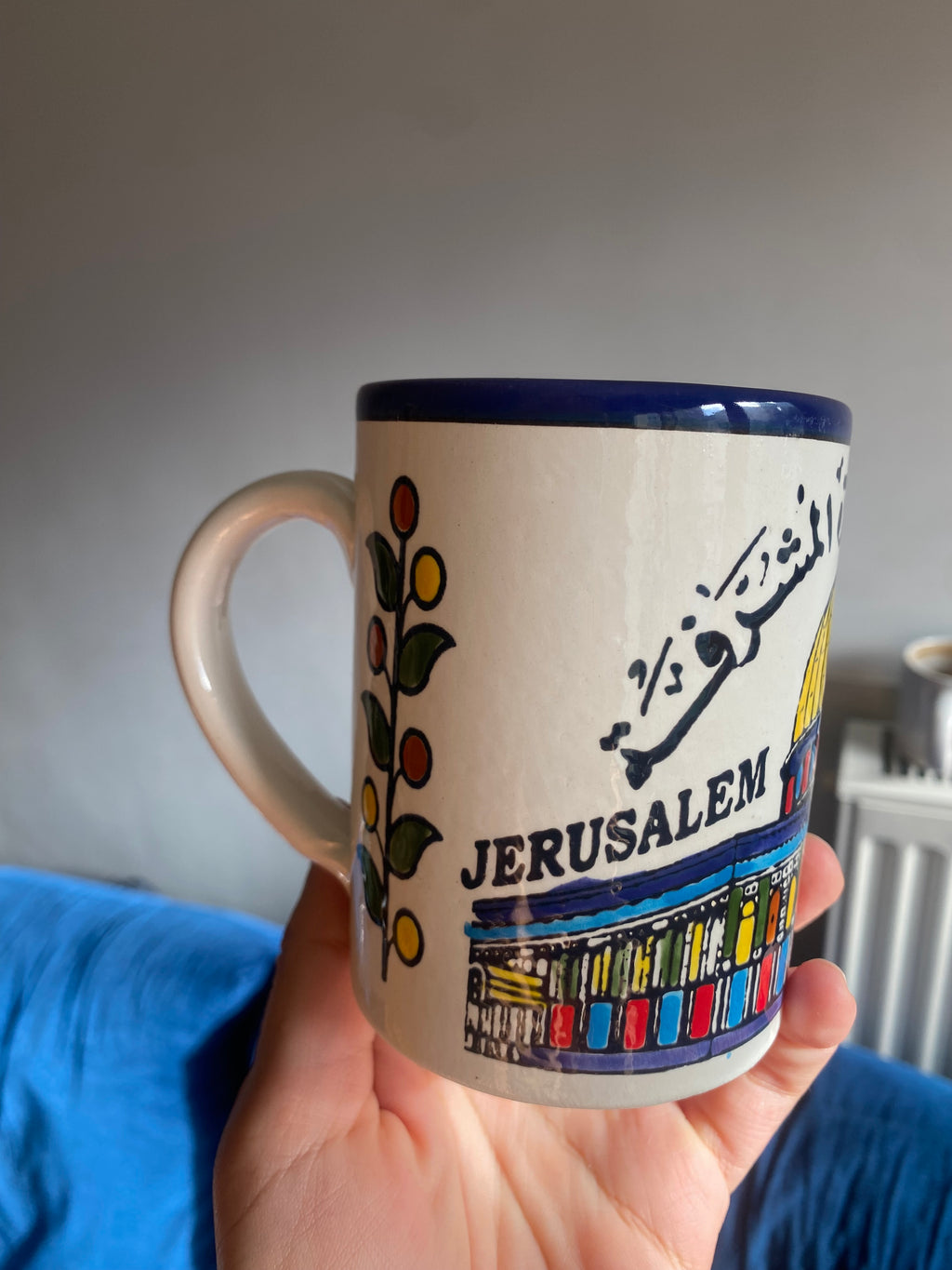 Tasse en céramique fait main – 10 cm, Le Dôme du Rocher