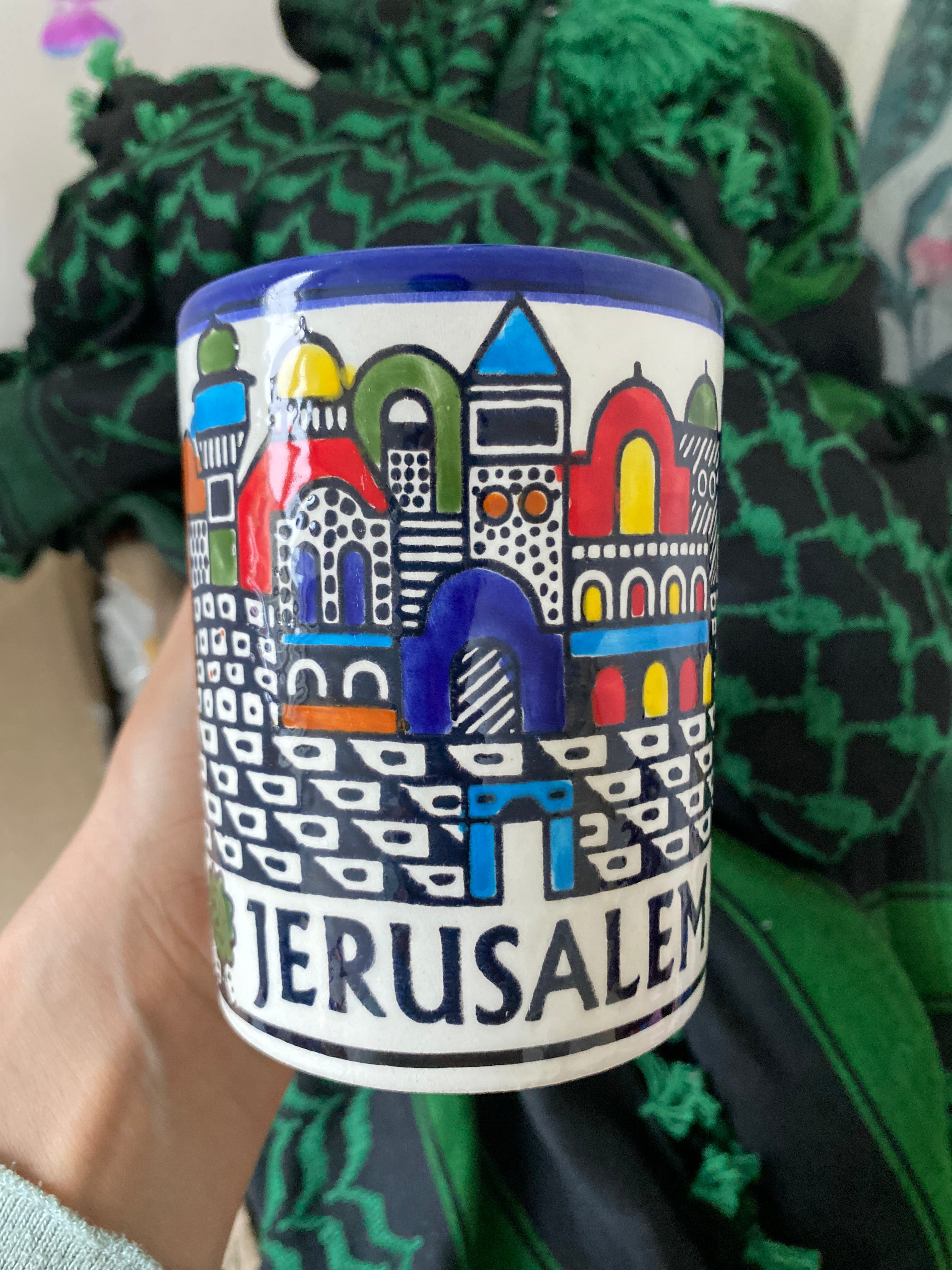 Tasse 10cm en céramique – 10 cm, Jérusalem