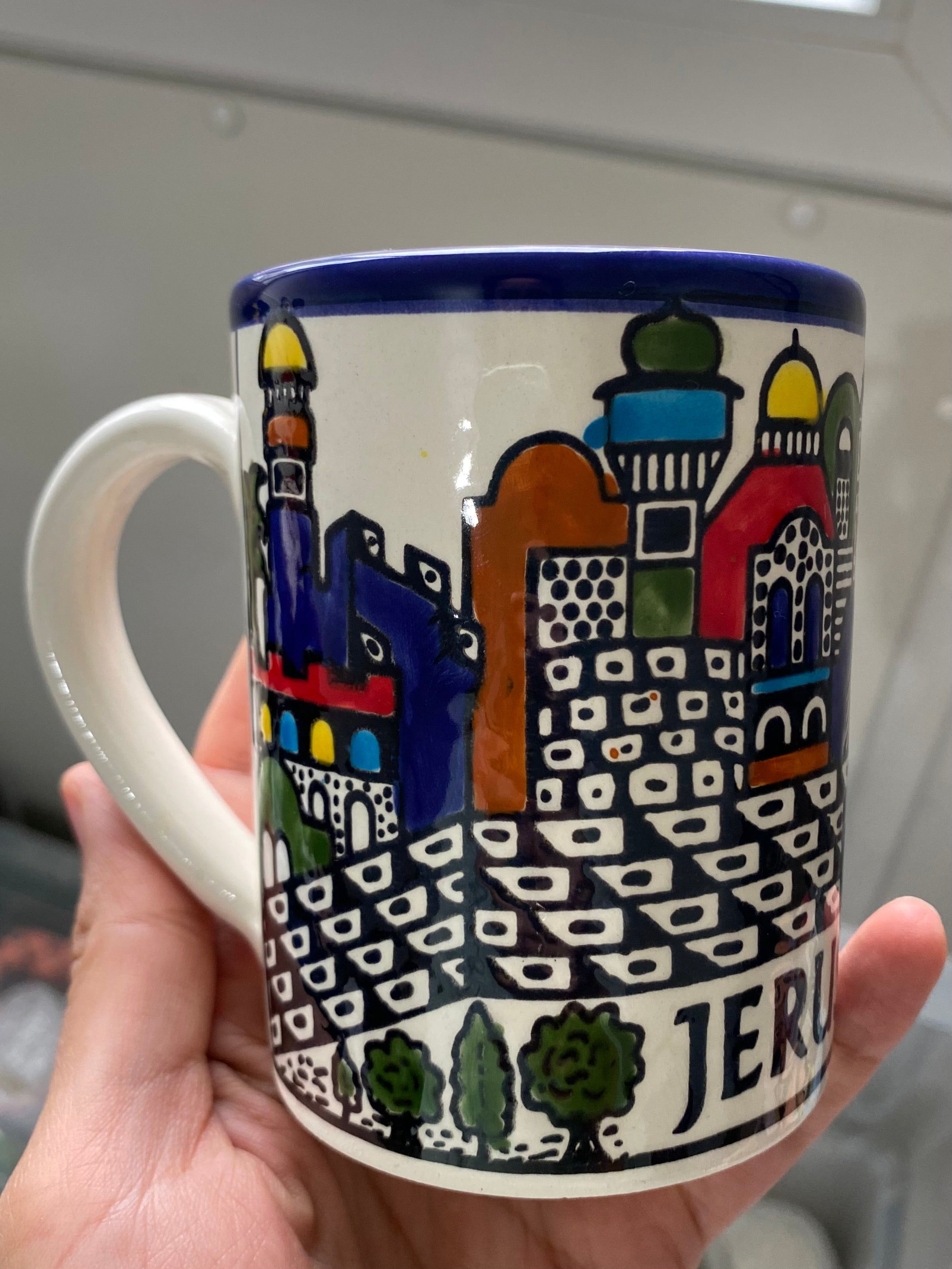 Tasse 10cm en céramique – 10 cm, Jérusalem