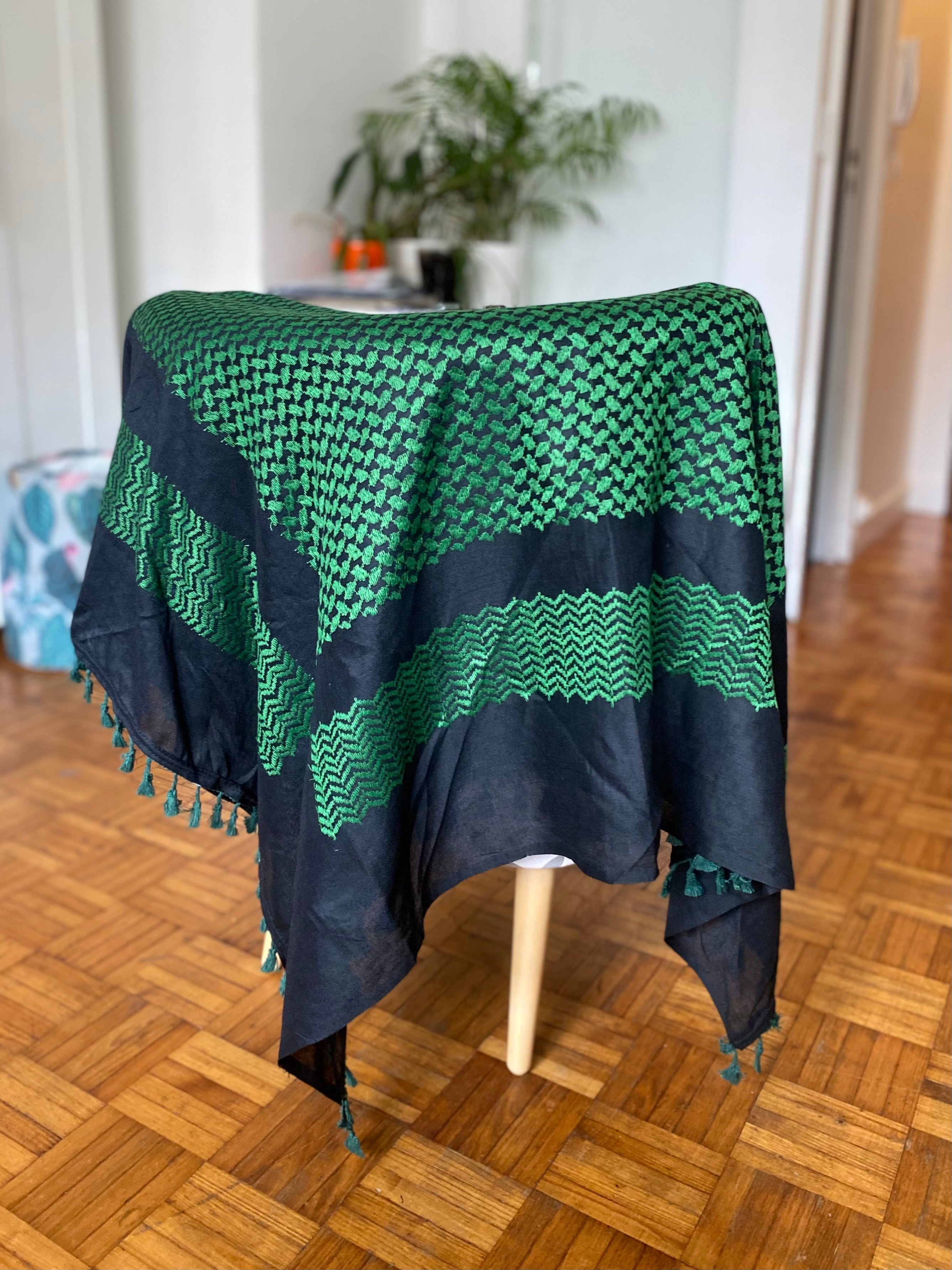 Kiffieh authentique noir / couleur