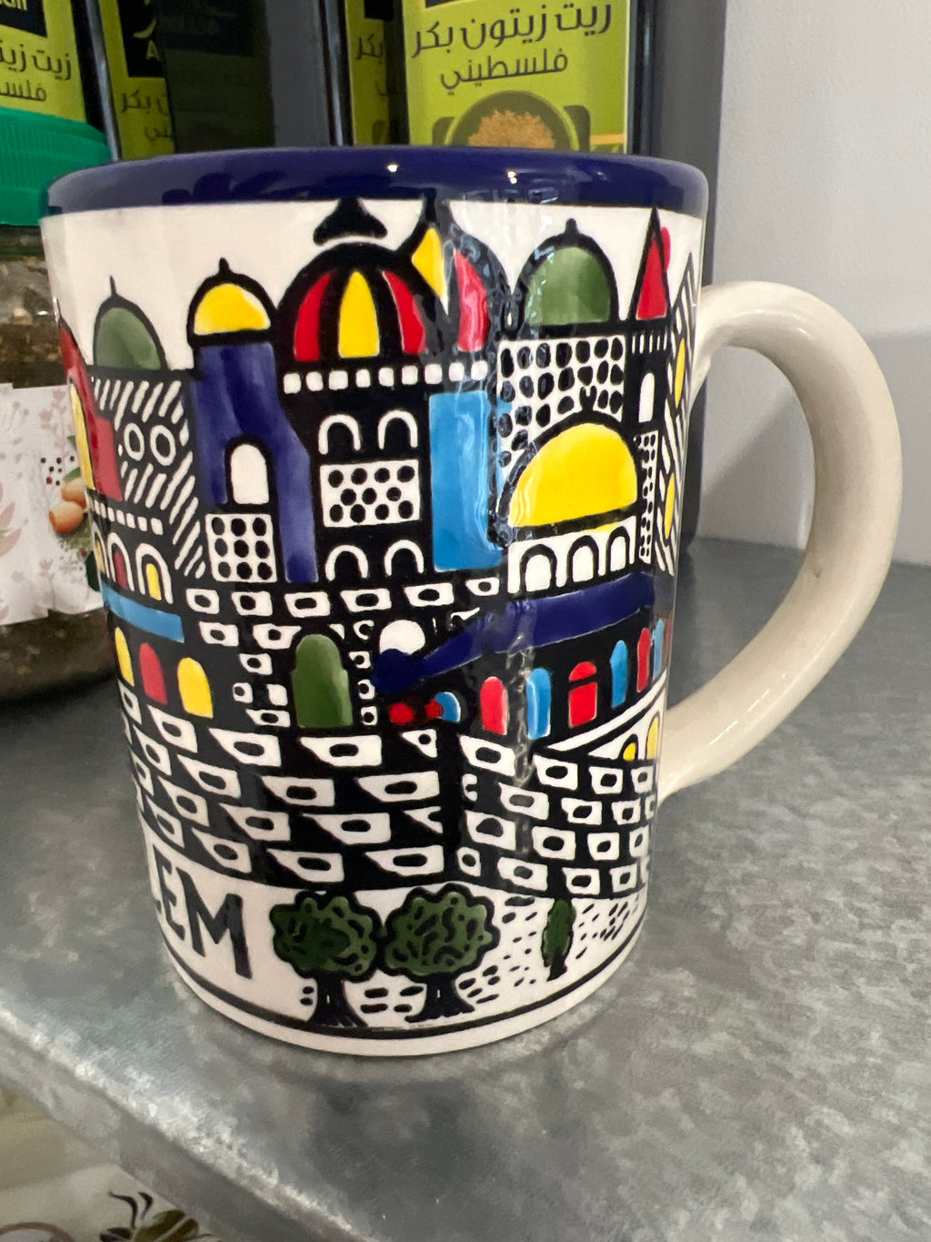 Tasse 10cm en céramique – 10 cm, Jérusalem