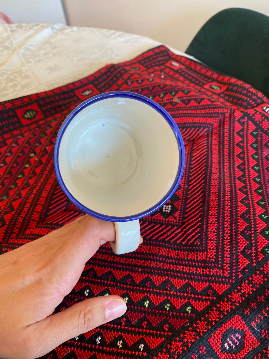 Tasse en céramique fait main – 10 cm, fleurs 1