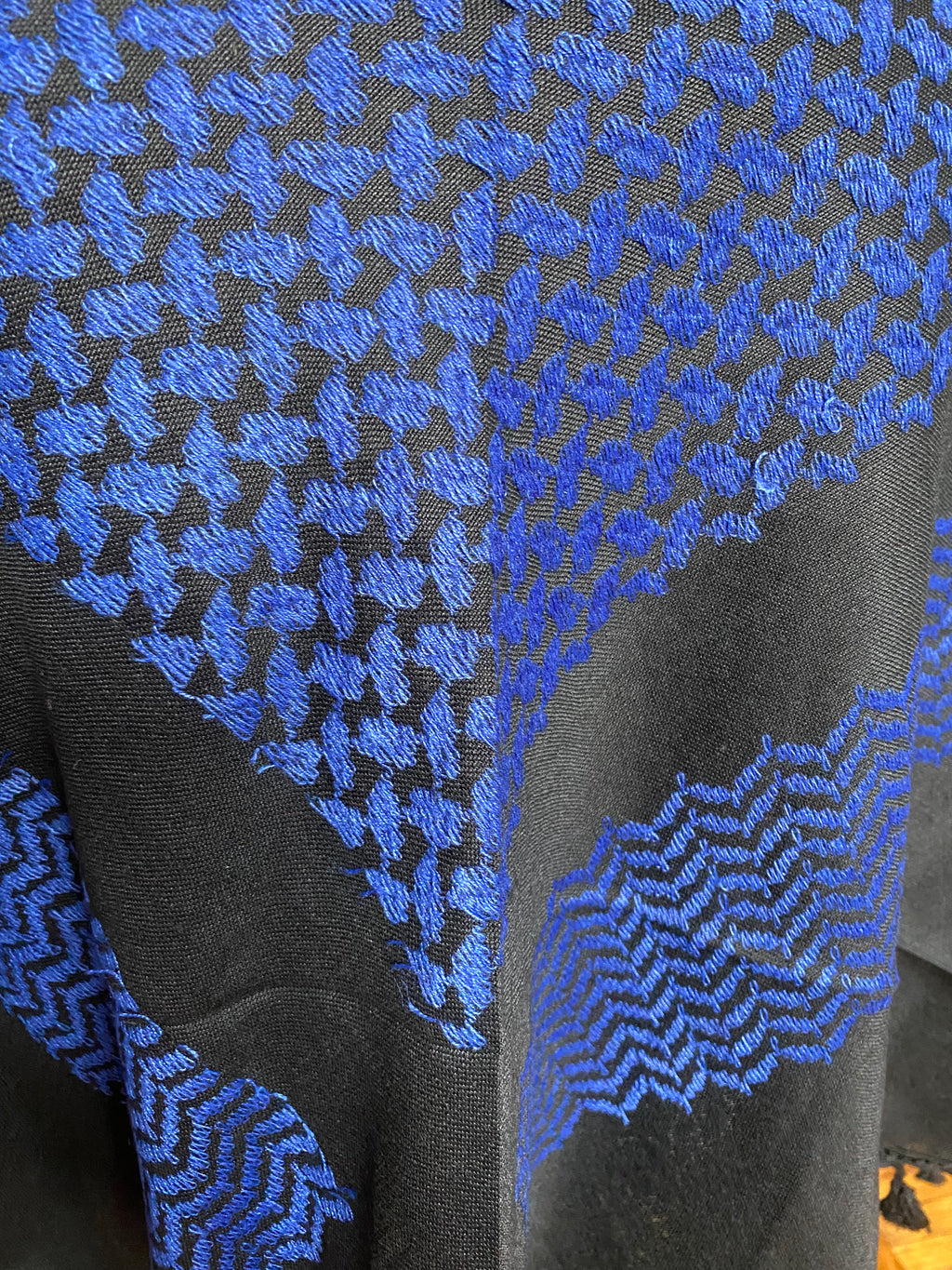 Kiffieh authentique noir / couleur