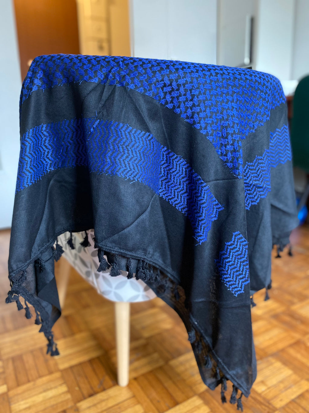 Kiffieh authentique noir / couleur