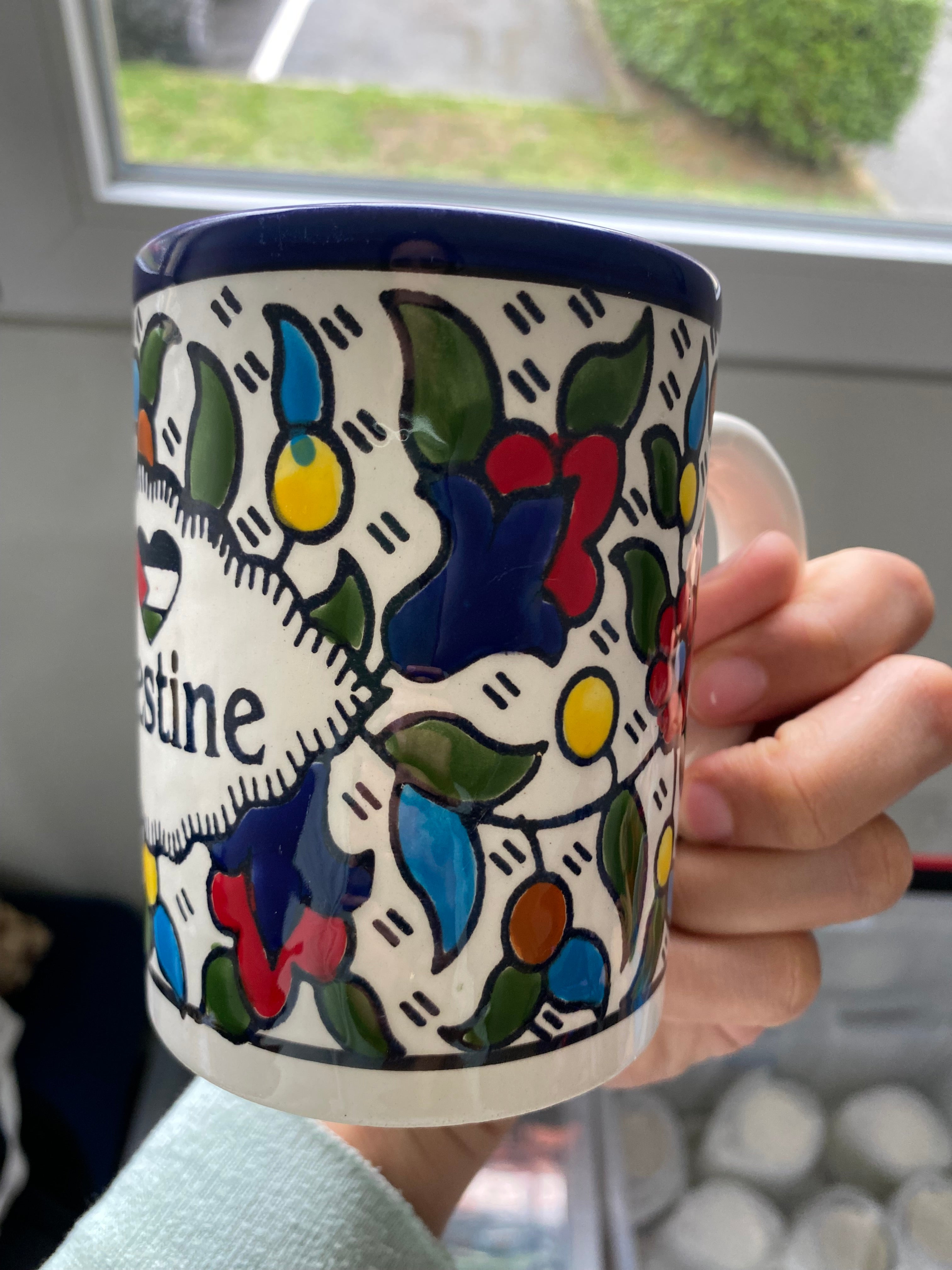 Tasse en céramique fait main – 10 cm, l ❤️ Palestine
